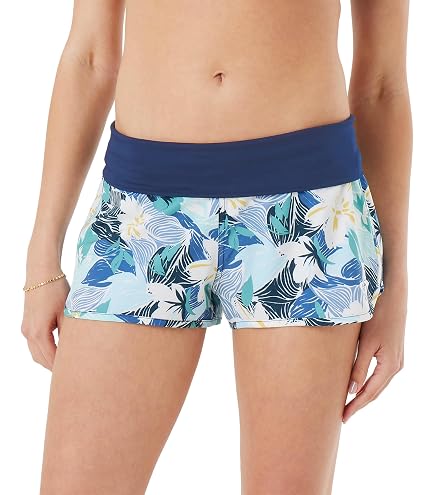 CRZ YOGA Ruched Side Board Shorts 1.1'' Black XX-Small | Full